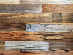 Reclaimed Barn Wood S3S Planks for Accent Wall Paneling, Surfaced Square Edge Redwood, Thin Cut Milled Siding, Lightweight Recycled Boards