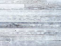 Whitewashed Surfaced Reclaimed Barn Wood Planks for Accent Wall Paneling, Thin Squared Cut Redwood Siding, Premium S3S White Painted Boards