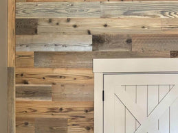 Brushed Shiplap Reclaimed Barn Wood Accent Wall Paneling, Modern Planks, Clean Wirewheeled Lumber, California Redwood Siding, Premium Boards