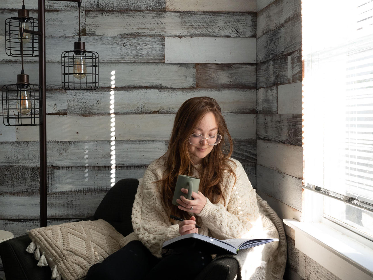 Whitewash Tongue & Groove Reclaimed Barn Wood Planks for Accent Wall Paneling, Interlocking Seamless Redwood Siding, White Painted Cladding