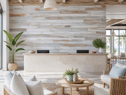 White Wash Square Edge Reclaimed Wood